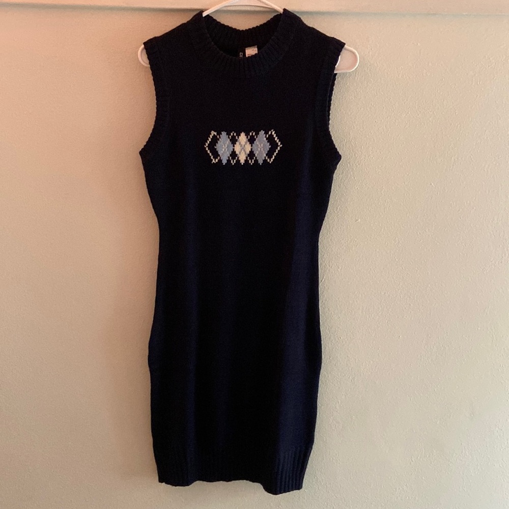 Tight knit dress.